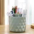 thumbnail image 7 of 360-Degre Rotating Pencil Holder, 4.72x5.51inch Rotating Pen Holder, Diamond Pattern Pen Organizer with 5 Compartments, Rotating Desk Organizer, Pen and Pencil Holder, Decorative Desk Organizer, 7 of 7