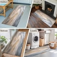 thumbnail image 6 of Yellow Grey Ombre Large Area Rugs for Bedroom Living Room, Soft Non Slip Carpet Bedside Rug, Modern Marble Ink Painting Abstract Rectangle Floor Cover Kitchen Accent Rug 2'x6' for Dining Room/Office, 6 of 9