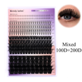 thumbnail image 2 of Wendy Lashes Cluster Lashes 16rows Large Tray 10D+20D/30+40D Mix DIY Clusters Soft Lashes Extension Mixed Tray Faux Mink Lash, 2 of 5
