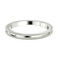 thumbnail image 3 of 2mm Milgrain 18K White Gold Over Silver Wedding Ring, 3 of 4