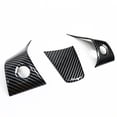 thumbnail image 6 of Steering Wheel Cover For Tesla Model 3 Y Carbon Fiber Interior Trim Accessories Car Interior Upgrade Carbon Grain, 6 of 9