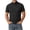 Black, variant on SAWOBUUN Mens Short Sleeve 1/4 Zip Shirt Quick Dry Breathable Stand Collar Top Lightweight Athletic Work T-Shirt