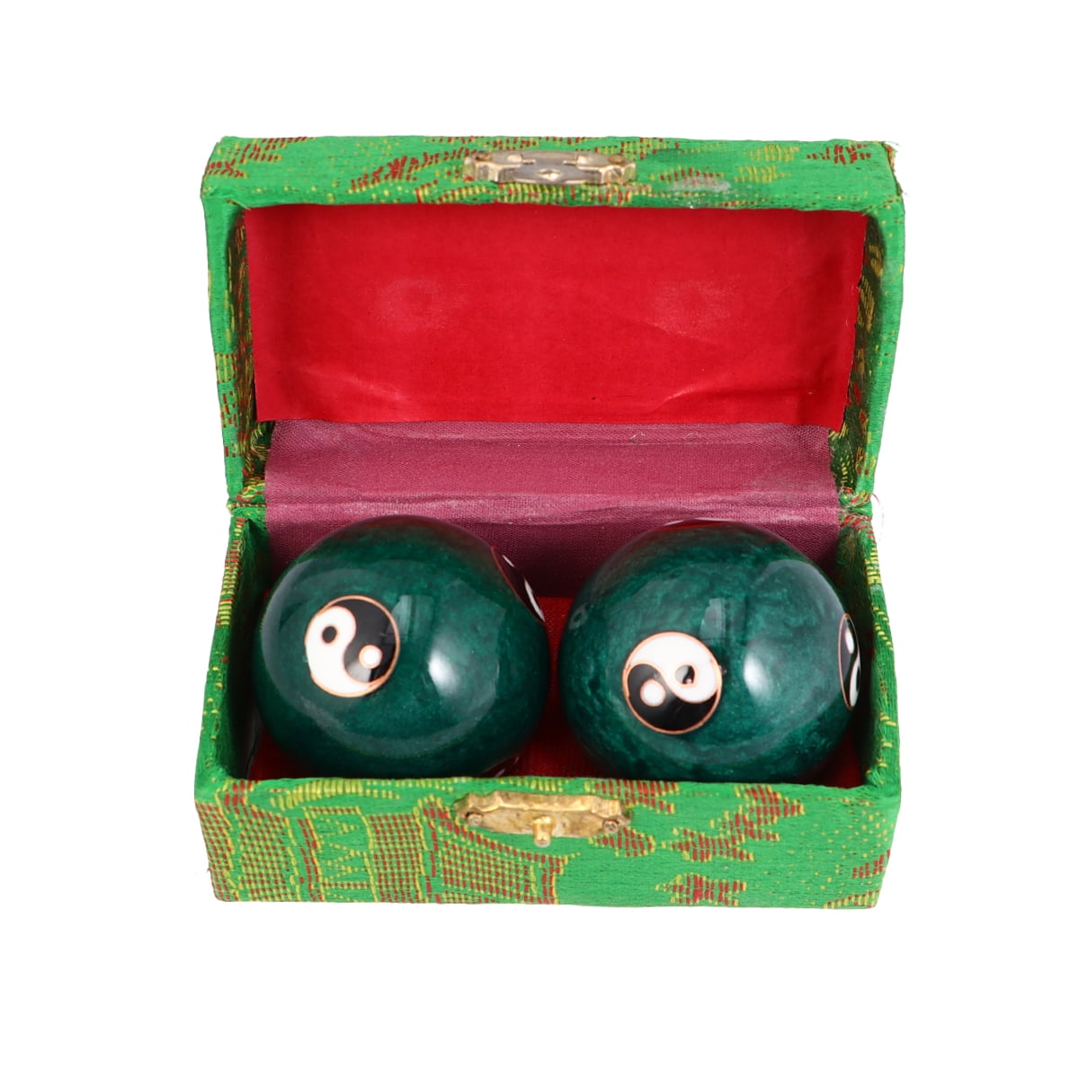 1 Pair of 47mm Chimes Hand Massage Balls Chinese Tai Chi Pattern Stress