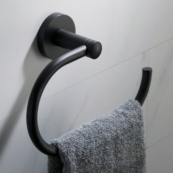 Kraus Bathroom Towel Ring, Chrome