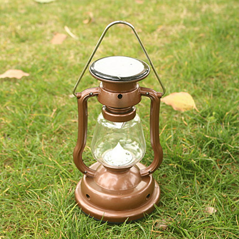 Portable Retro Solar Lanterns USB Rechargeable COB Lamp Outdoor Emergency Camping  Lantern Waterproof Hanging Metal Lawn Decoration Lights From Danny2014,  $8.01