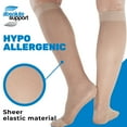 thumbnail image 3 of Women's Compression Knee High 15-20 mmHg for Varicose Veins - Beige, Large, 3 of 8