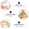 thumbnail image 2 of FRCOLOR glasses chain clips 3PCS Multi-purpose Glasses Chain Clips Crocodile Pattern Metal Mask Rope Clips,0.75"X0.41"X0.28", 2 of 4