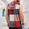 thumbnail image 7 of GrmtClth Men's Usa Flag Hooded Tank Tops Independence Day 4th Of July Casual Gym Hoodies Sleeveless Workout Muscle Shirts Athletic Bodybuilding Clothes Wine XL, 7 of 7