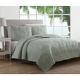 thumbnail image 3 of American Home Fashion Estate Collection Leaf Stitch II Quilt Set White Twin 2 Piece, 3 of 5