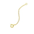 thumbnail image 2 of Gold Necklace Extenders 14K Gold Plated Extender Chain 925 Sterling Silver Extension Bracelet Extender Gold Chain Extenders for Necklaces 3 Pieces -aa, 2 of 5