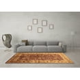thumbnail image 3 of Ahgly Company Indoor Square Oriental Brown Industrial Area Rugs, 8' Square, 3 of 4