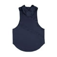thumbnail image 5 of Bcfgryg Mens Loose Sleeveless Gym Wear Hooded Basketball Vest Vest for Men, 5 of 5