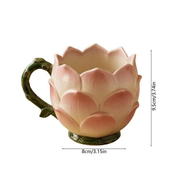 Gifts for Women Valentines Day Mothers Day Birthday Anniversary Gift Flower Coffee Mug