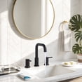 thumbnail image 2 of Wowow 8 in. Widespread Double Handle Bathroom Basin Faucet with Drain Kit in Oil Rubbed Bronze, 2 of 8
