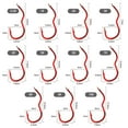 thumbnail image 2 of 12Pcs/Pack Durable Fishing Accessories Anti Slip Carp High Carbon Steel Fishing Tackle Automatic Flip Fishhook Red Fishing Hook 8, 2 of 7