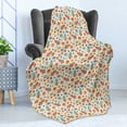 thumbnail image 4 of Space Soft Flannel Fleece Throw Blanket, Doodle Colorful Universe Design with Planets Stars and Rockets with Grunge Effect, Cozy Plush for Indoor and Outdoor Use, 60" x 80", Multicolor, by Ambesonne, 4 of 5