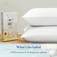 thumbnail image 3 of California Design Den 100% Cotton Pillowcases, Pillow Case Set of 2, Luxury 400 Thread Count Sateen Pillowcases, Match with Our 400 Thread Count Sheets, 3 of 8