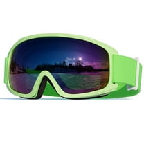 Ski Goggles for Kids 6-14 Boys Girls Youth Snowboard Snow, Anti Fog Over Glasses OTG Snowboarding Skiing Goggles Kids 10-12
