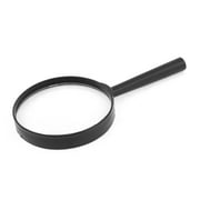 Unique Bargains Handheld Black Plastic Frame 90mm Lens 5X Magnifier Magnifying Glass