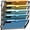 Black, variant on INTIGE 5-Tier Wall File Holder Organizer, Mesh Hanging File Organizer, Mail Organizer Wall Mounted for Papers