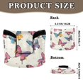 thumbnail image 2 of Haosy Vibrant Colorful Butterflies Golf Mallet Putter Cover Strong Magnetic Leather Golf Club Headcover Closure, 2 of 7