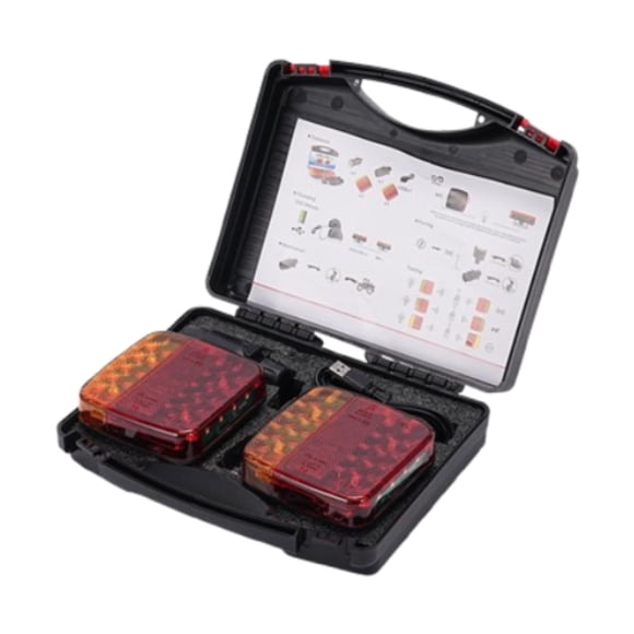 Luz trasera para remolque,Luz trasera LED inalámbrica para camión RV recargable,Luces traseras para caravanas Luz de freno de advertencia de señal,Luz trasera LED inalámbrica para camión