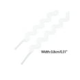 thumbnail image 3 of Flat S-Shaped Wavy Shoelaces Fashionable Versatile Solid Gradient Shoe Laces for Sneakers 1 Pair 80cm/31.5" White, 3 of 4