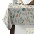 thumbnail image 2 of Blue Green Khaki Leaves Rectangle Tablecloths 60x140,Fall Autumn Retro Plant Table Cloth Table Cover Indoor/Outdoor Tabletop Decor for Wedding Holiday Party Dinner Baby Shower, 2 of 7
