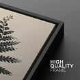 thumbnail image 4 of IDEA4WALL Framed Canvas Print Wall Art Set of 3 Retro Black Grunge Forest Plant Silhouette Wall Decor Vintage Nature Wilderness Botanical Duotone Prints Minimal Bohemian Artwork - Black 16"x24"x3, 4 of 5