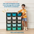 thumbnail image 4 of ECR4Kids Streamline 15 Cubby Tray Storage Cabinet, 5x3, Classroom Furniture, Grey Wash, 4 of 9