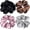 Black+Coffee, variant on Big Satin Scrunchies for Women, 5.2 Inches Large Scrunchie, Silk Elastic Ponytail Holders for Girls, Hair Ties for Thick/Curly Hair, Soft Scrunchy No Crease No Pilling, 4 Pack