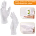 thumbnail image 5 of 6 Pairs 100% White Cotton Gloves for Eczema, Moisturizing Gloves for Dry Hands Overnight Women, Moisture Sleeping Spa Lotion Hand Cream Gloves for Eczema Dry Cracked Hands Sensitive Skin, 5 of 6