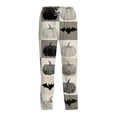thumbnail image 2 of Halloween Pajama Pants for Men Pumpkin Castle Elastic High Waist Spooky Sleep Pants Skeleton Spider Web Drawstring Horror Pajama Pants, 2XL, 2 of 6
