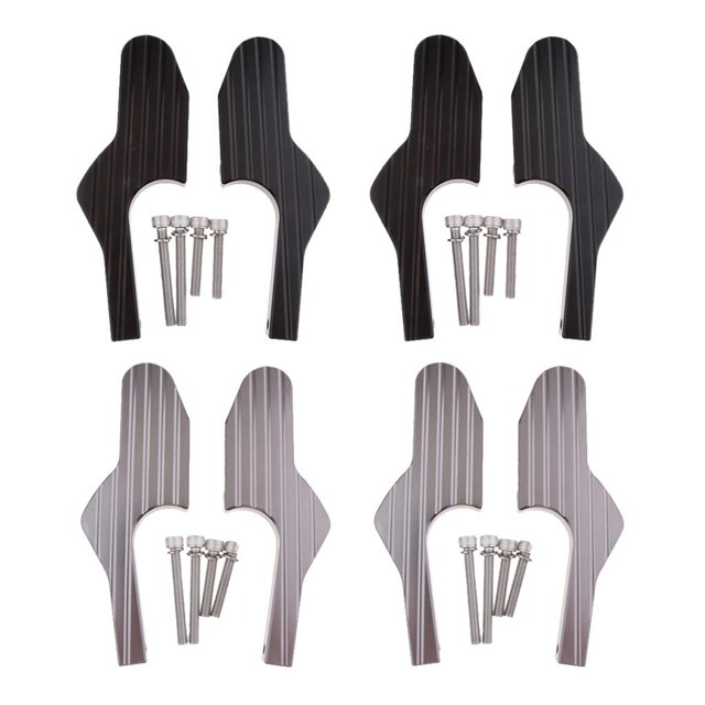 4 Pares Extensiones de Clavija de piezaza para Pasajeros de Material de Aleación de Aluminio Sharpla Extensiones de estriberas para pasajeros
