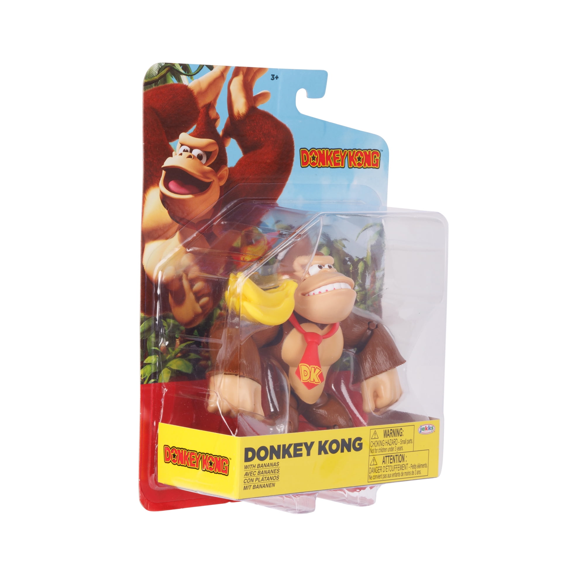 Nintendo Franchise 4 inch Donkey Kong Action Figure with Bananas Accessory