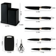 thumbnail image 4 of Toytexx 19-Piece Kitchen Utensil and Knife Set with Silicone Tools, Cutting Board & Scissors-Grey, 4 of 7
