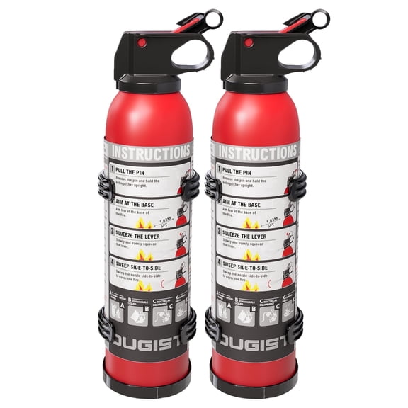 Ougist Portable Fire Extinguisher Spray for Home, Kitchen and Car, 1.32lbs Dry Chemical Fire Suppression Device, Easy Grab-and-Go Protection for Grease, Electrical, and Vehicle Fires 2-Pack