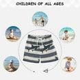 thumbnail image 6 of FORMRS Boys Swim Trunks Quick Dry Mesh Liner Boardshorts Sizes XS-XL, Dark Sharks, 6 of 7
