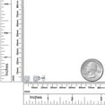 thumbnail image 4 of Gem Stone King 925 Sterling Silver Moissanite Stud Earrings for Women Men (2.00 Cttw, Round 6.5MM), 4 of 4