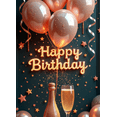 thumbnail image 3 of Balloons Banner Glitter Champagne Celebration Backdrop for Birthday Party Indoor Decor Photo Prop, 3 of 7