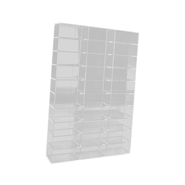 Bewildely Claro 1/64 Modelo Car Display Case Display Rack Showcase para juguetes Juguetes 30 cuadrículas