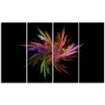 thumbnail image 2 of Fleurs Fractales Colorées Excitantes - Impression sur Toile Florale, 2 of 3