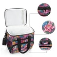 thumbnail image 6 of FORMRS Insulated Cooler Bag 24 Cans Capacity Soft Leakproof Lunch Box with Side Pockets, Charming Floral Pattern, 6 of 7
