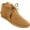 Softsole Tan, variant on Minnetonka Women's Classic Fringe Boot,Soft Leather Sole Brown,5 M US