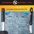 thumbnail image 6 of DI ORO Silicone Turner Spatula Set - 6 Piece, Black, 6 of 8