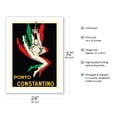 thumbnail image 2 of Constantino Porto Wine - Vintage Advertising Poster by Jean D’Ylen c.1928 - Fine Art Matte Paper Print (Unframed) 24x32in, 2 of 4