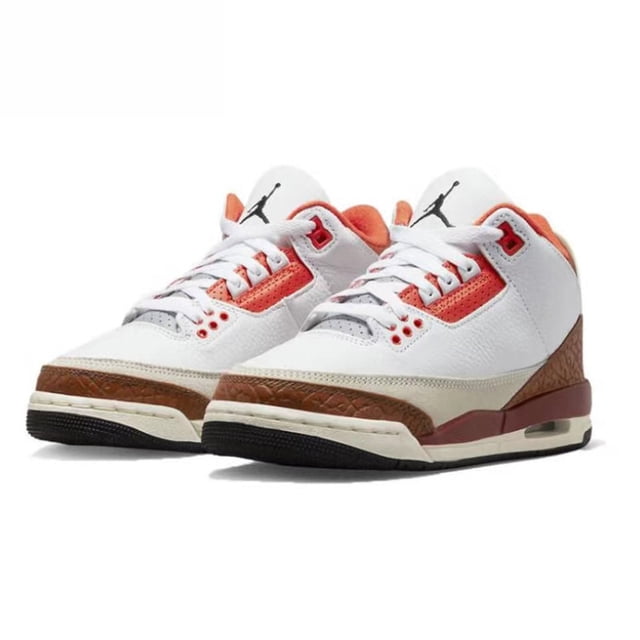 3 Retro Palomino Craft Ivory Muslin Cardinal Red Zapatillas deportivas para exteriores para hombres y mujeres Baloncesto