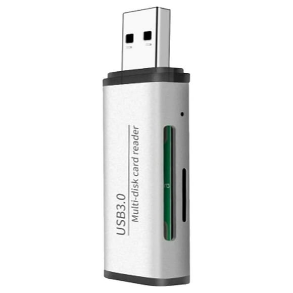 SD Card Reader, Portable Size Aluminum Alloy Casing for Durable Protection, Fast File Transfer USB 3.0 for Secure Connections & Heat Dissipation, Dual Card Slots for Convenient
