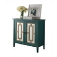 thumbnail image 2 of Kings Brand Furniture Sea Green Antique Accent Cabinet, Mirrored Doors, 2 Shelves, 2 of 7