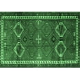 thumbnail image 1 of Ahgly Company Indoor Rectangle Persian Emerald Green Traditional Area Rugs, 3' x 5', 1 of 4